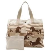 Pre-owned Canvas totes Hermès Vintage , Brown , Dames