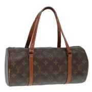 Pre-owned Canvas handbags Louis Vuitton Vintage , Brown , Dames