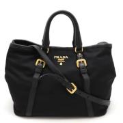 Pre-owned Canvas totes Prada Vintage , Black , Dames