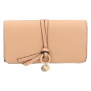 Leather wallets Chloé , Beige , Dames