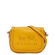 Pre-owned Leather handbags Coach Pre-owned , Yellow , Dames