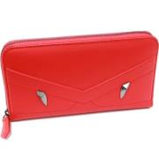 Pre-owned Leather wallets Fendi Vintage , Red , Dames