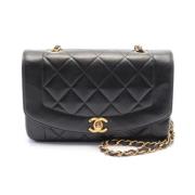 Pre-owned Leather crossbody-bags Chanel Vintage , Black , Dames