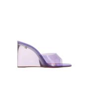 Transparante sleehak sandalen Lupita Lilac Amina Muaddi , Purple , Dam...