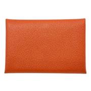 Pre-owned Leather wallets Hermès Vintage , Brown , Dames