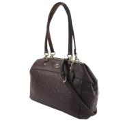 Pre-owned Leather handbags Coach Pre-owned , Purple , Dames