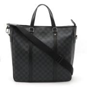 Pre-owned Canvas shoulder-bags Louis Vuitton Vintage , Black , Heren