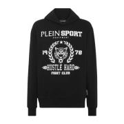 Zwarte hoodie met grafisch ontwerp Plein Sport , Black , Heren