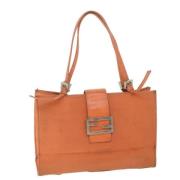 Pre-owned Nylon fendi-bags Fendi Vintage , Orange , Dames