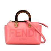 Pre-owned Leather handbags Fendi Vintage , Pink , Dames