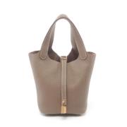 Pre-owned Leather handbags Hermès Vintage , Brown , Dames