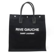 Pre-owned Canvas totes Yves Saint Laurent Vintage , Black , Dames