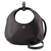 Leather handbags Courrèges , Black , Dames