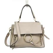 Pre-owned Leather handbags Chloé Pre-owned , Beige , Dames