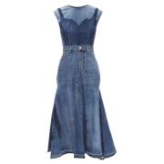 Pre-owned Denim dresses Alexander McQueen Pre-owned , Blue , Dames