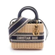 Pre-owned Leather dior-bags Dior Vintage , Blue , Dames