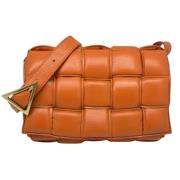 Pre-owned Leather shoulder-bags Bottega Veneta Vintage , Orange , Dame...