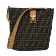 Pre-owned Canvas fendi-bags Fendi Vintage , Brown , Dames