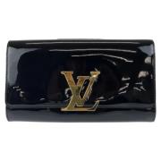 Pre-owned Leather clutches Louis Vuitton Vintage , Black , Dames