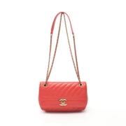 Pre-owned Leather shoulder-bags Chanel Vintage , Red , Dames