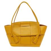 Pre-owned Leather handbags Bottega Veneta Vintage , Yellow , Dames