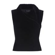 Stijlvolle Top voor Trendy Look Emporio Armani , Black , Dames