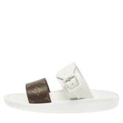 Pre-owned Rubber sandals Louis Vuitton Vintage , White , Dames