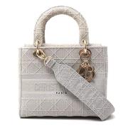 Pre-owned Canvas handbags Dior Vintage , Gray , Dames