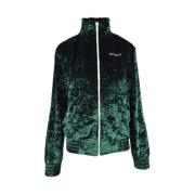 Groene Sweater Bomber met Rits MC2 Saint Barth , Green , Dames