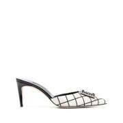 Latexamu Gala Mini Arc Sandalen Manolo Blahnik , Black , Dames