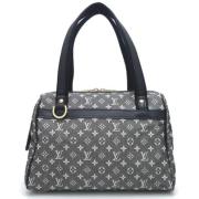 Pre-owned Canvas handbags Louis Vuitton Vintage , Black , Dames