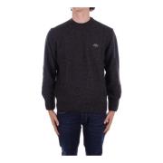 Logo Front Sweaters Lacoste , Gray , Heren