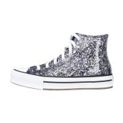 Glitter High Top Sneakers Converse , Gray , Dames