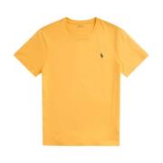 Gele Custom Slim Fit T-shirt Ralph Lauren , Yellow , Heren