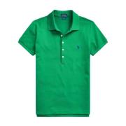 Katoenen Polo Slim Fit Shirt Ralph Lauren , Green , Dames