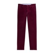 Eenvoudige corduroy bordeauxrode broek Ralph Lauren , Red , Heren