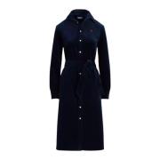 Corduroy midi jurk Ralph Lauren , Blue , Dames