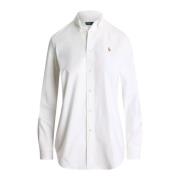 Katoenen overhemd Stretch Slim Fit Ralph Lauren , White , Dames