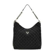 Zwarte Hobo Tas Guess , Black , Dames