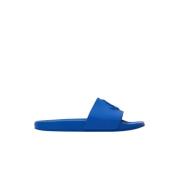 Blauwe Monogram Slippers Jimmy Choo , Blue , Heren