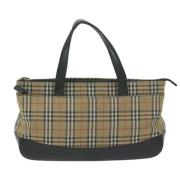 Pre-owned Canvas totes Burberry Vintage , Beige , Dames