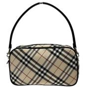 Pre-owned Fabric handbags Burberry Vintage , Beige , Dames