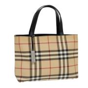 Pre-owned Canvas handbags Burberry Vintage , Beige , Dames