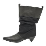 Pre-owned Canvas boots Stella McCartney Pre-owned , Black , Dames