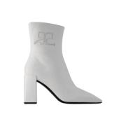 Leather boots Courrèges , White , Dames