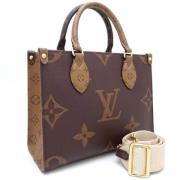 Pre-owned Canvas handbags Louis Vuitton Vintage , Brown , Dames