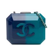 Pre-owned Plastic crossbody-bags Chanel Vintage , Blue , Dames