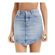 Asymmetrische denim minirok Alexandre Vauthier , Blue , Dames