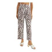 Zebra Print Strandbroek Max Mara , Brown , Dames