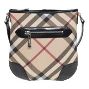 Pre-owned Canvas shoulder-bags Burberry Vintage , Beige , Dames